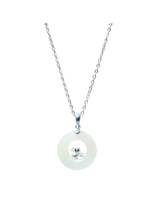 Collier Jade Nephrite Argent 925