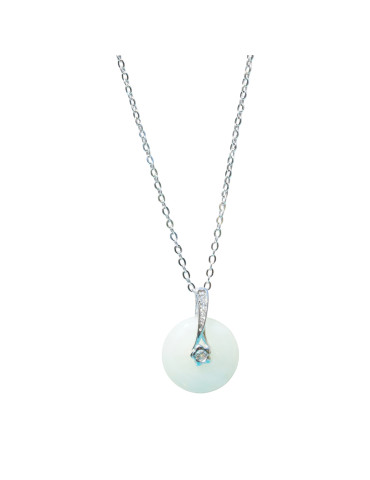 Collier Jade Nephrite Argent 925