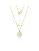 Collier Jade Nephrite Argent 925/Plaqué or