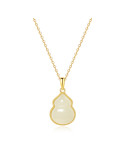Collier Jade Nephrite Argent 925/Plaqué or