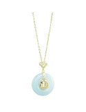 Collier Jade Nephrite Argent 925/Plaqué or