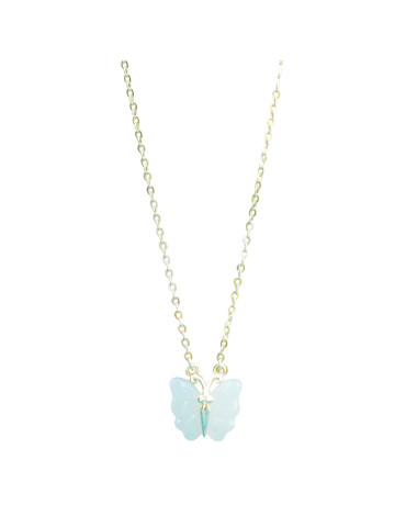 Collier Jade Nephrite Argent 925/Plaqué or