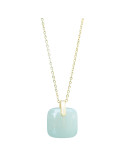 Collier Jade Nephrite Argent 925/Plaqué or