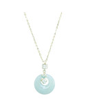 Collier Jade Nephrite Argent 925/Plaqué or