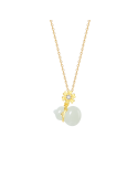 Collier Jade Nephrite Argent 925/Plaqué or