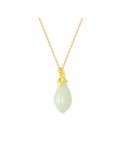 Collier Jade Nephrite Argent 925/Plaqué or
