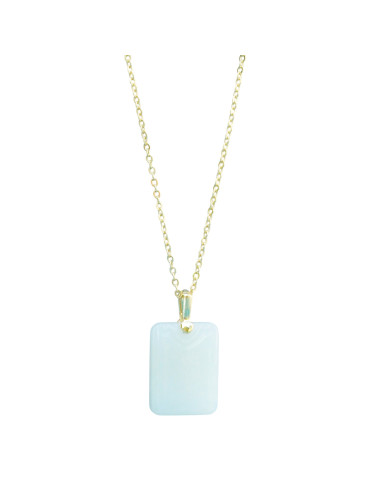 Collier Jade Nephrite Argent 925/Plaqué or