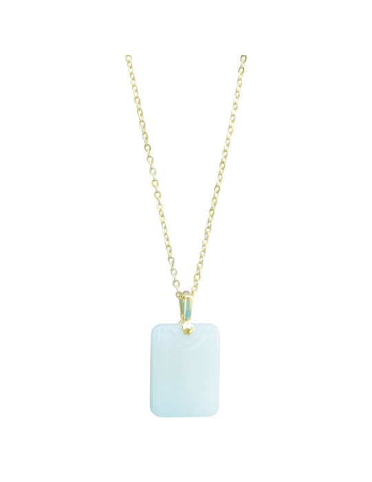 Collier Jade Nephrite Argent 925/Plaqué or