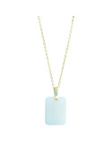 Collier Jade Nephrite Argent 925/Plaqué or