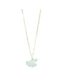 Collier Jade Nephrite Argent 925/Plaqué or