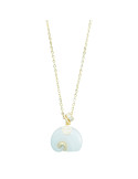 Collier Jade Nephrite Argent 925/Plaqué or