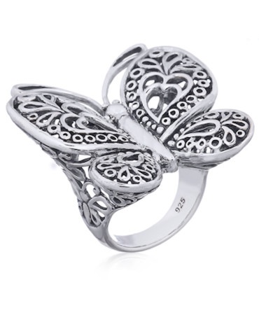 Bague toute argent