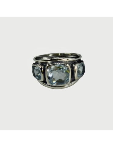 Bague Juanda Topaz Bleu