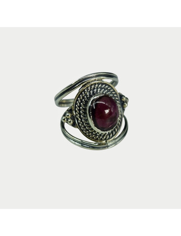 Bague Namasté Grenat